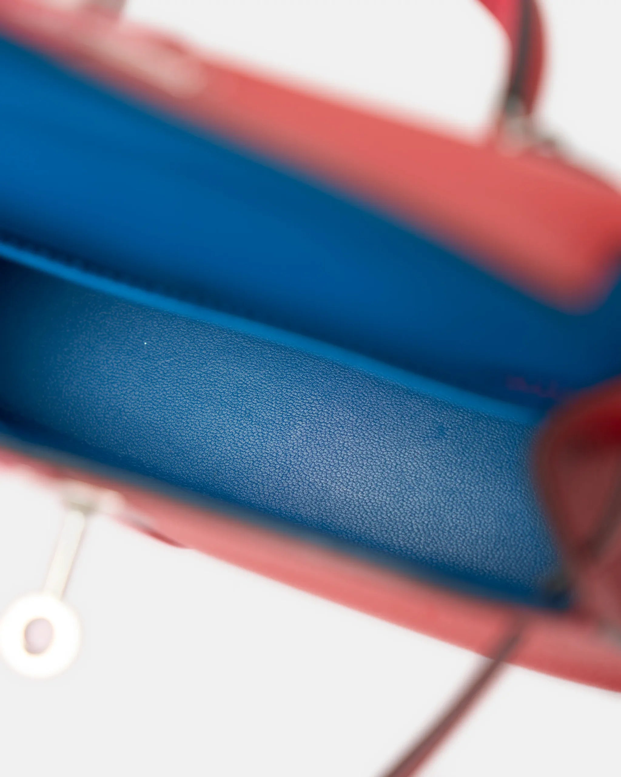 Hermès Mini Kelly 20 Tricolor RedPink Blue Interior Epsom PHW