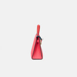 Hermès Mini Kelly 20 Tricolor RedPink Blue Interior Epsom PHW
