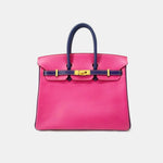 Hermès Birkin 25 Rose Tyrien/Blue Electric Epsom Brushed GHW