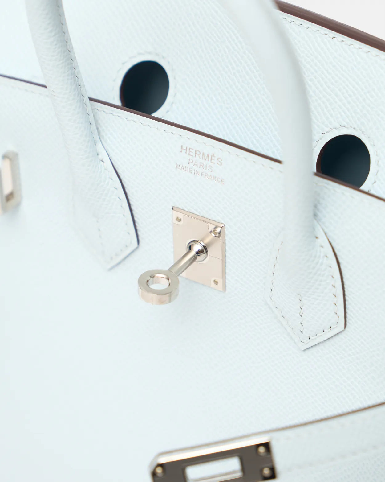 Hermès Birkin Sellier 25 Bleu Brume Epsom PHW