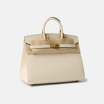 Hermès Birkin Sellier 25 Craie Epsom GHW