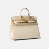 Hermès Birkin Sellier 25 Craie Epsom GHW