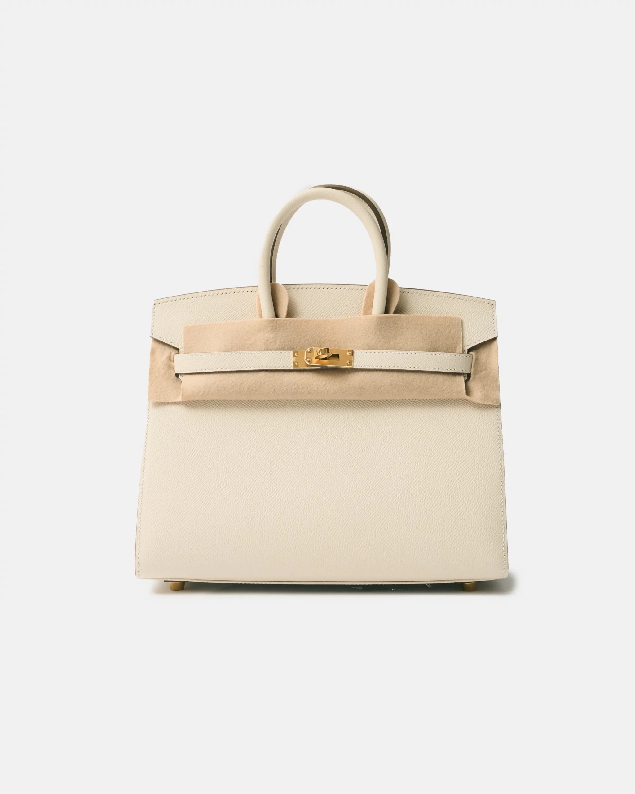 Hermès Birkin Sellier 25 Craie Epsom GHW