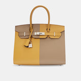 Hermès Limited Edition Birkin Sellier 30 Sesame  Etoupe Epsom PHW