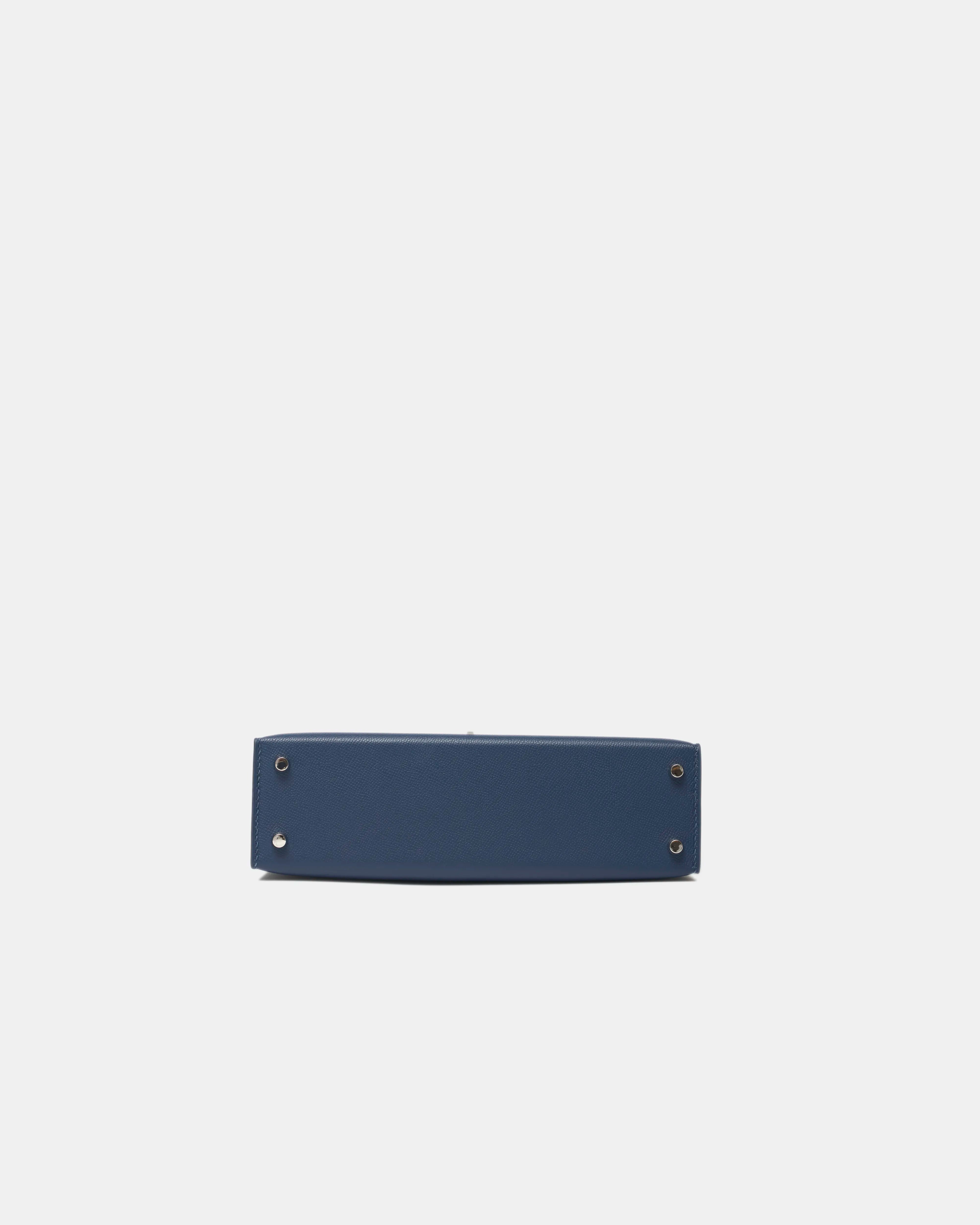 Hermès Mini Kelly Navy Lizard  Madame Leather PHW