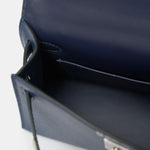 Hermès Mini Kelly Navy Lizard  Madame Leather PHW