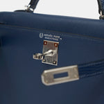 Hermès Mini Kelly Navy Lizard  Madame Leather PHW