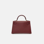 Hermès Mini Kelly 20 Rouge H Madame Leather GHW