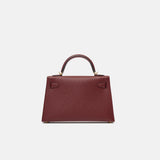 Hermès Mini Kelly 20 Rouge H Madame Leather GHW