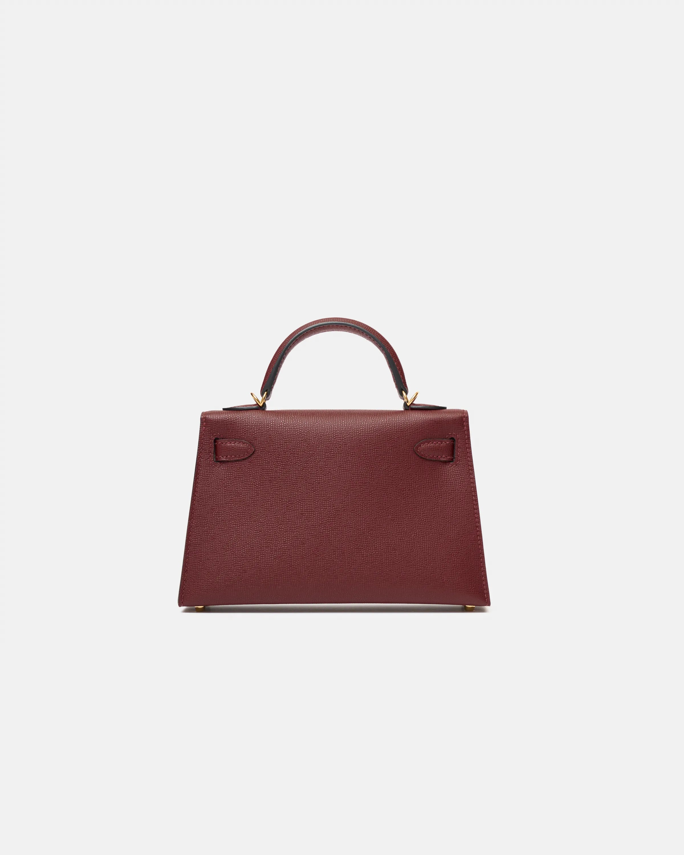 Hermès Mini Kelly 20 Rouge H Madame Leather GHW