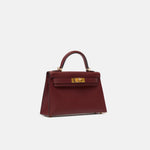 Hermès Mini Kelly 20 Rouge H Madame Leather GHW