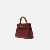 Hermès Mini Kelly 20 Rouge H Madame Leather GHW