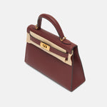 Hermès Mini Kelly 20 Rouge H Madame Leather GHW