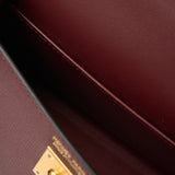 Hermès Mini Kelly 20 Rouge H Madame Leather GHW