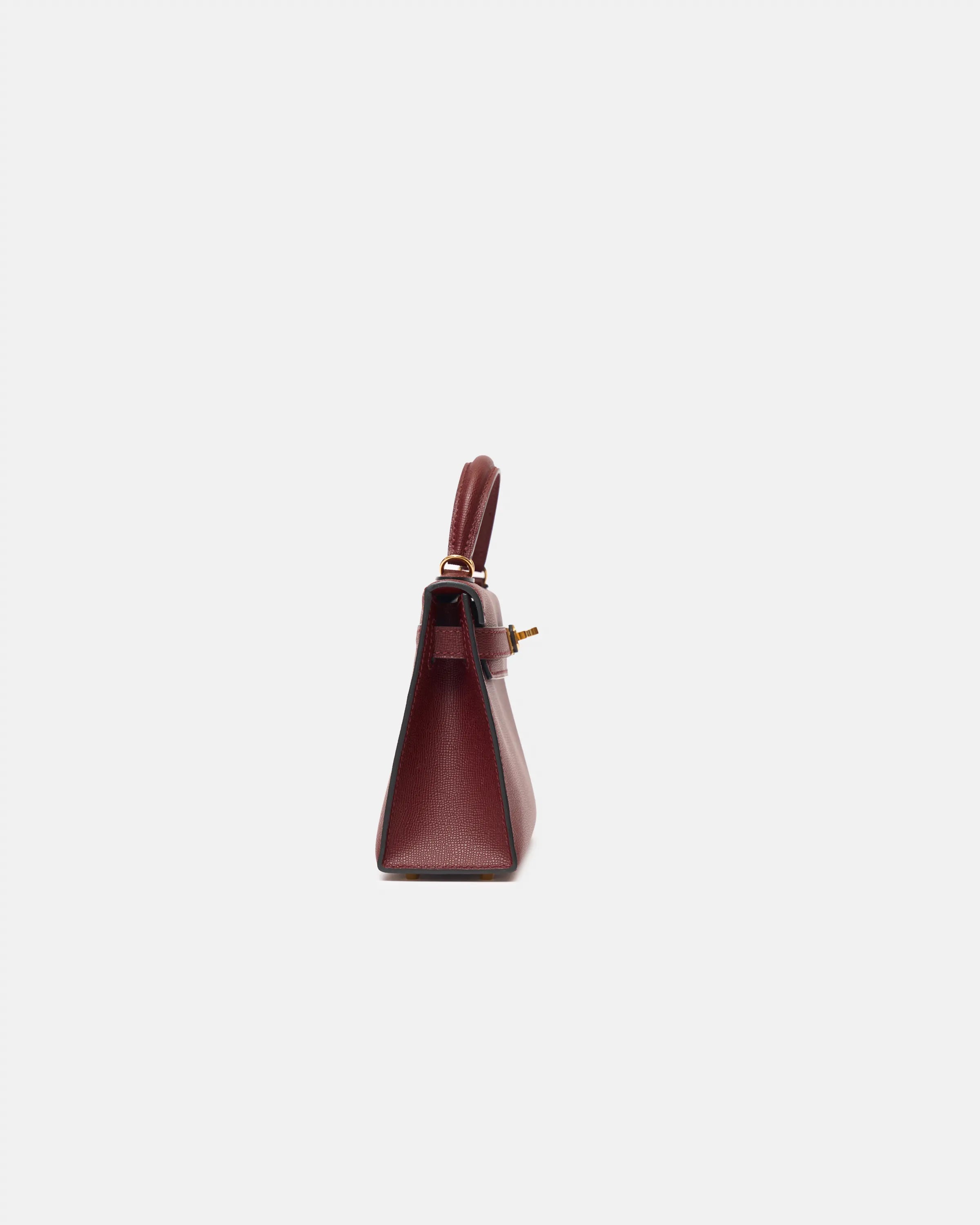 Hermès Mini Kelly 20 Rouge H Madame Leather GHW
