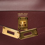 Hermès Mini Kelly 20 Rouge H Madame Leather GHW