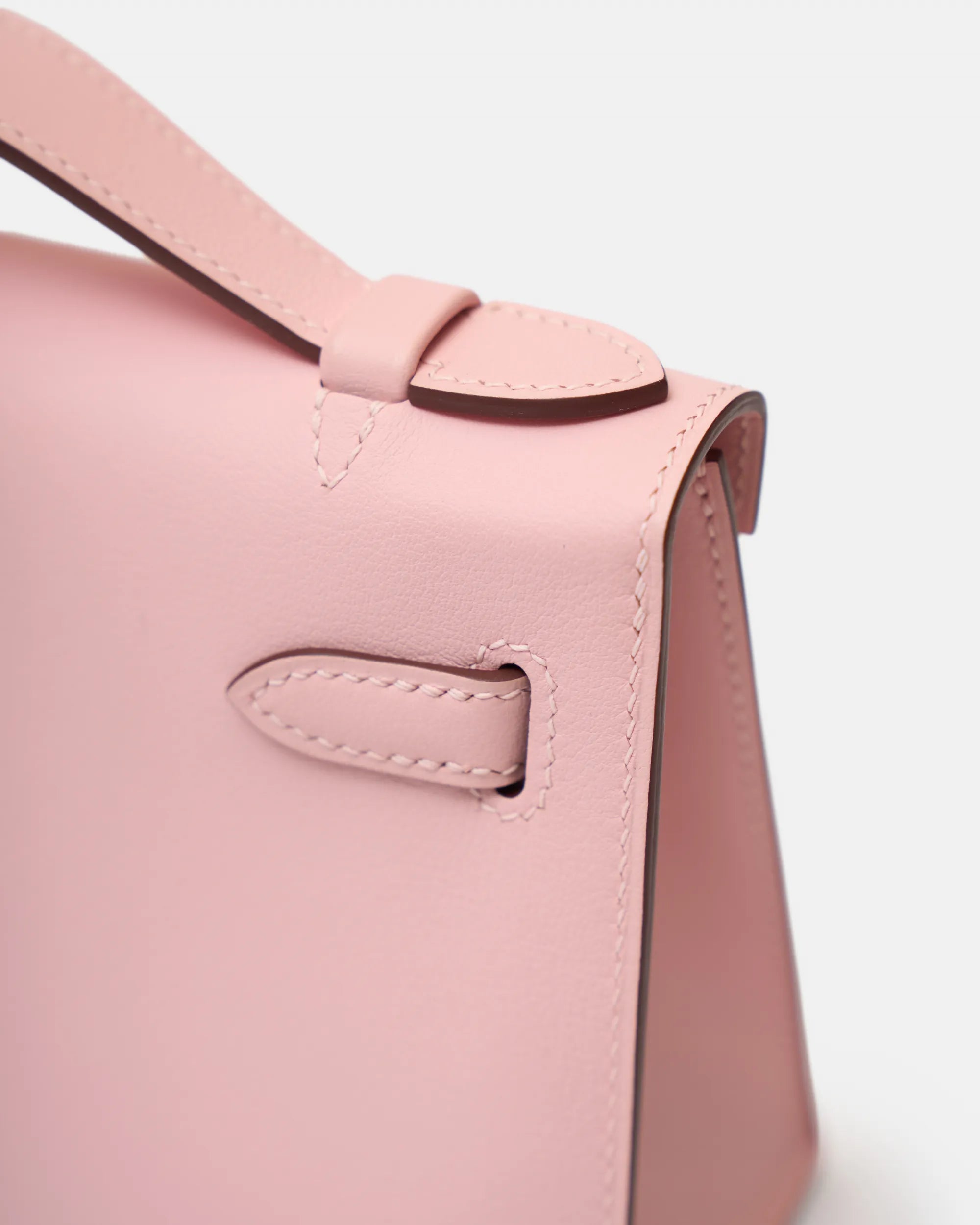 Hermès Kelly Pochette Rose Sakura Swift Phw