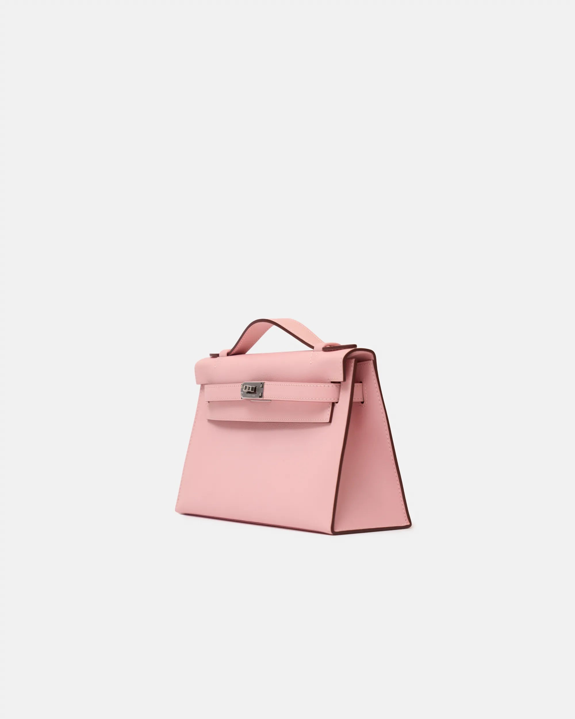 Hermès Kelly Pochette Rose Sakura Swift Phw