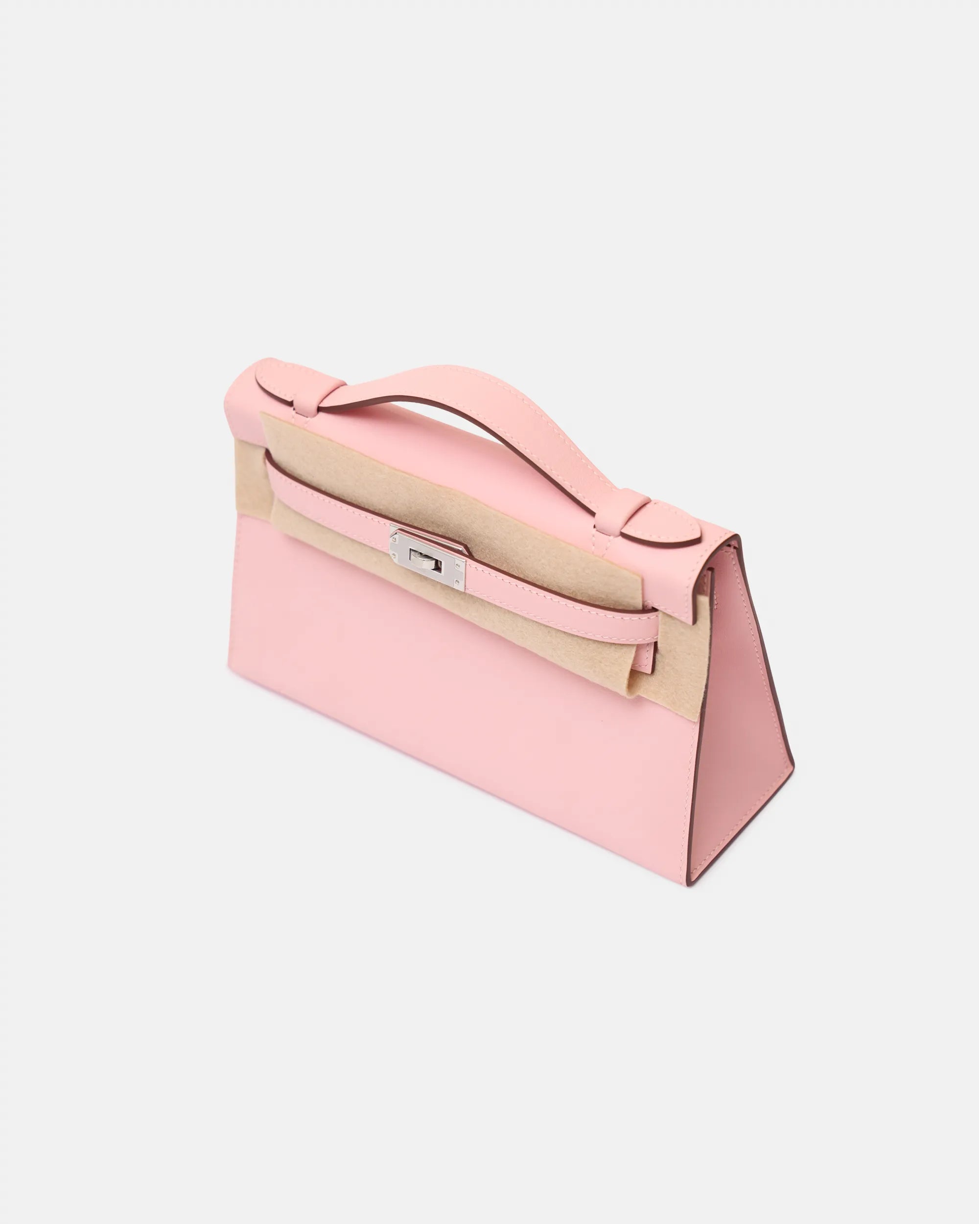 Hermès Kelly Pochette Rose Sakura Swift Phw