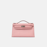 Hermès Kelly Pochette Rose Sakura Swift Phw