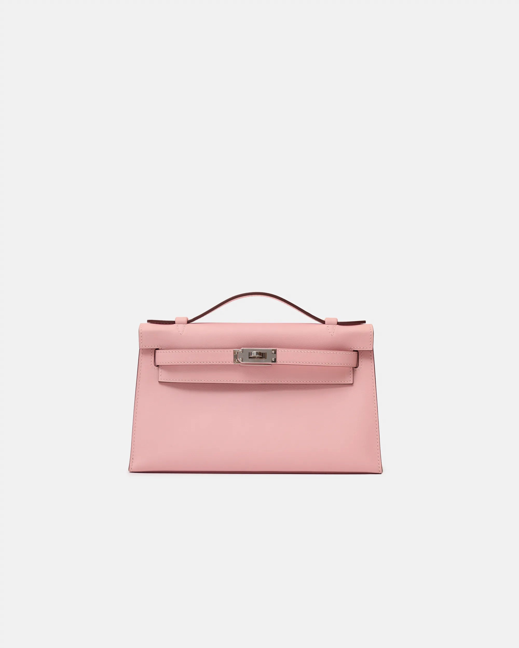 Hermès Kelly Pochette Rose Sakura Swift Phw
