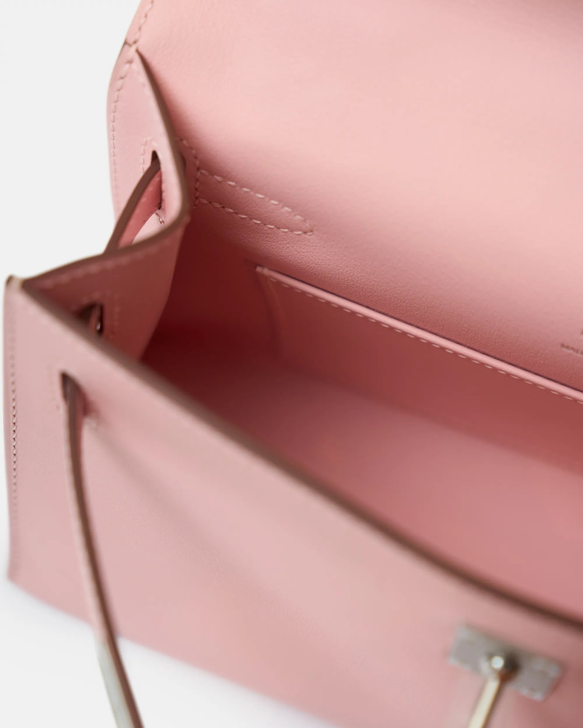 Hermès Kelly Pochette Rose Sakura Swift Phw