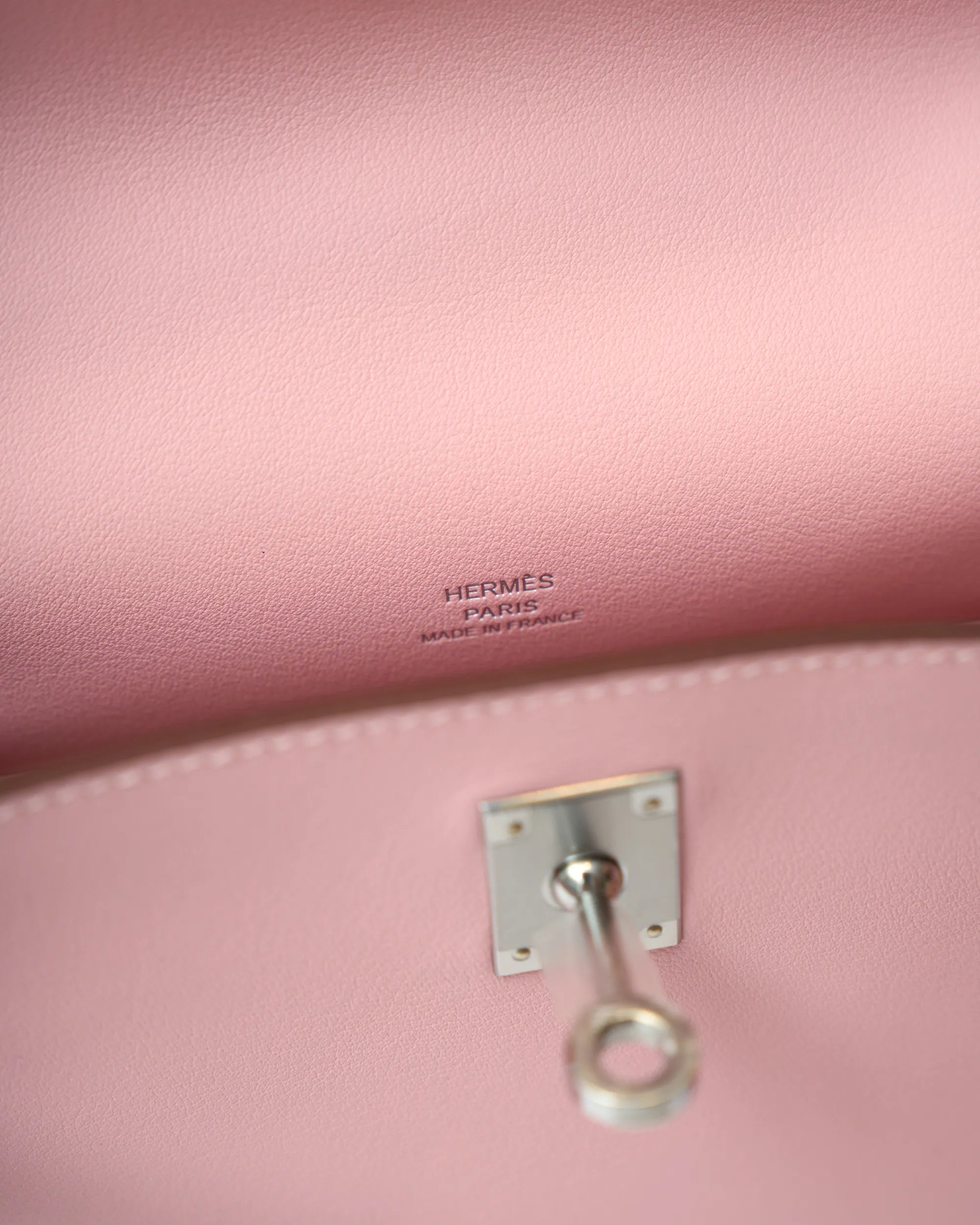 Hermès Kelly Pochette Rose Sakura Swift Phw