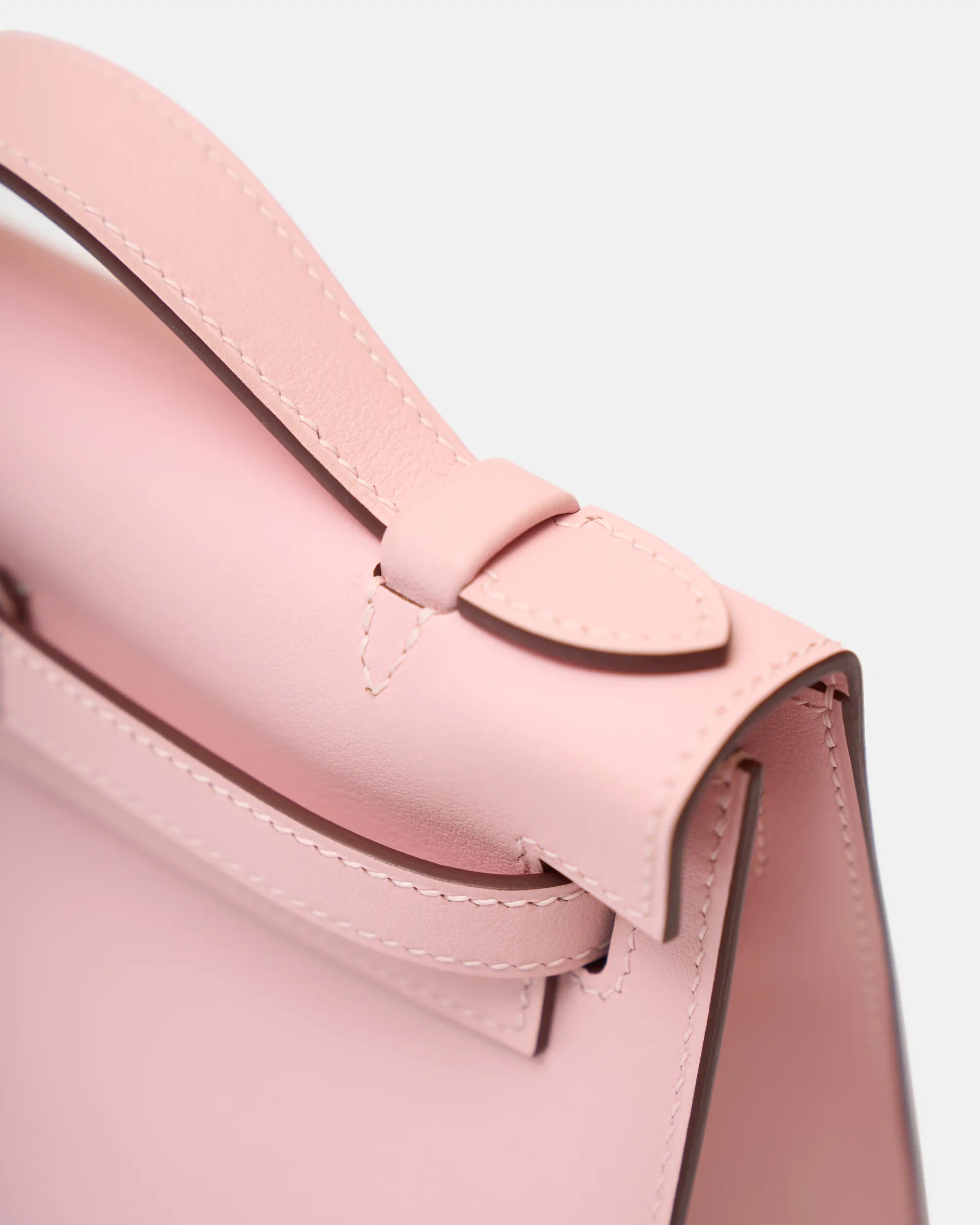 Hermès Kelly Pochette Rose Sakura Swift Phw