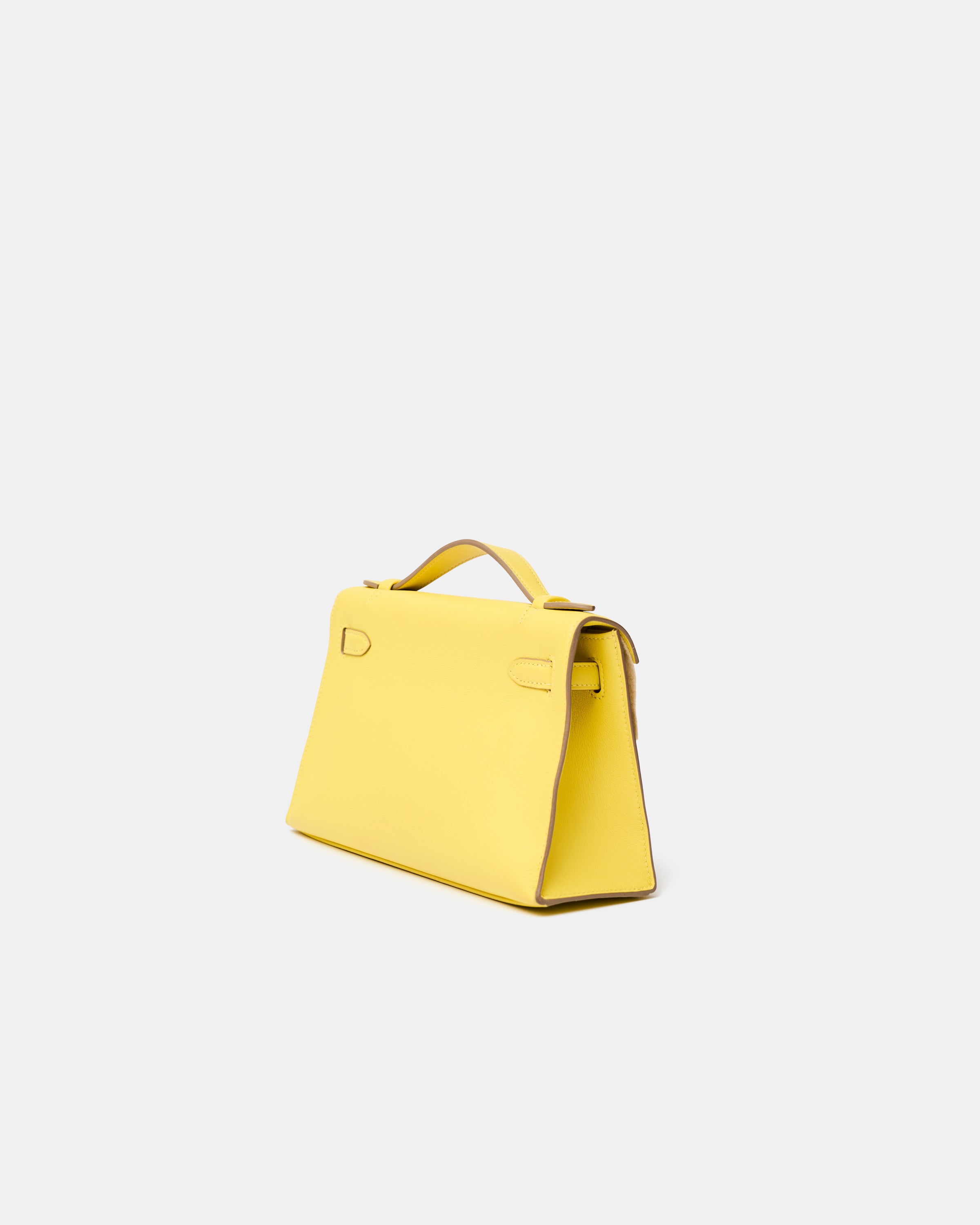 Hermès Kelly Pochette Lime Swift PHW