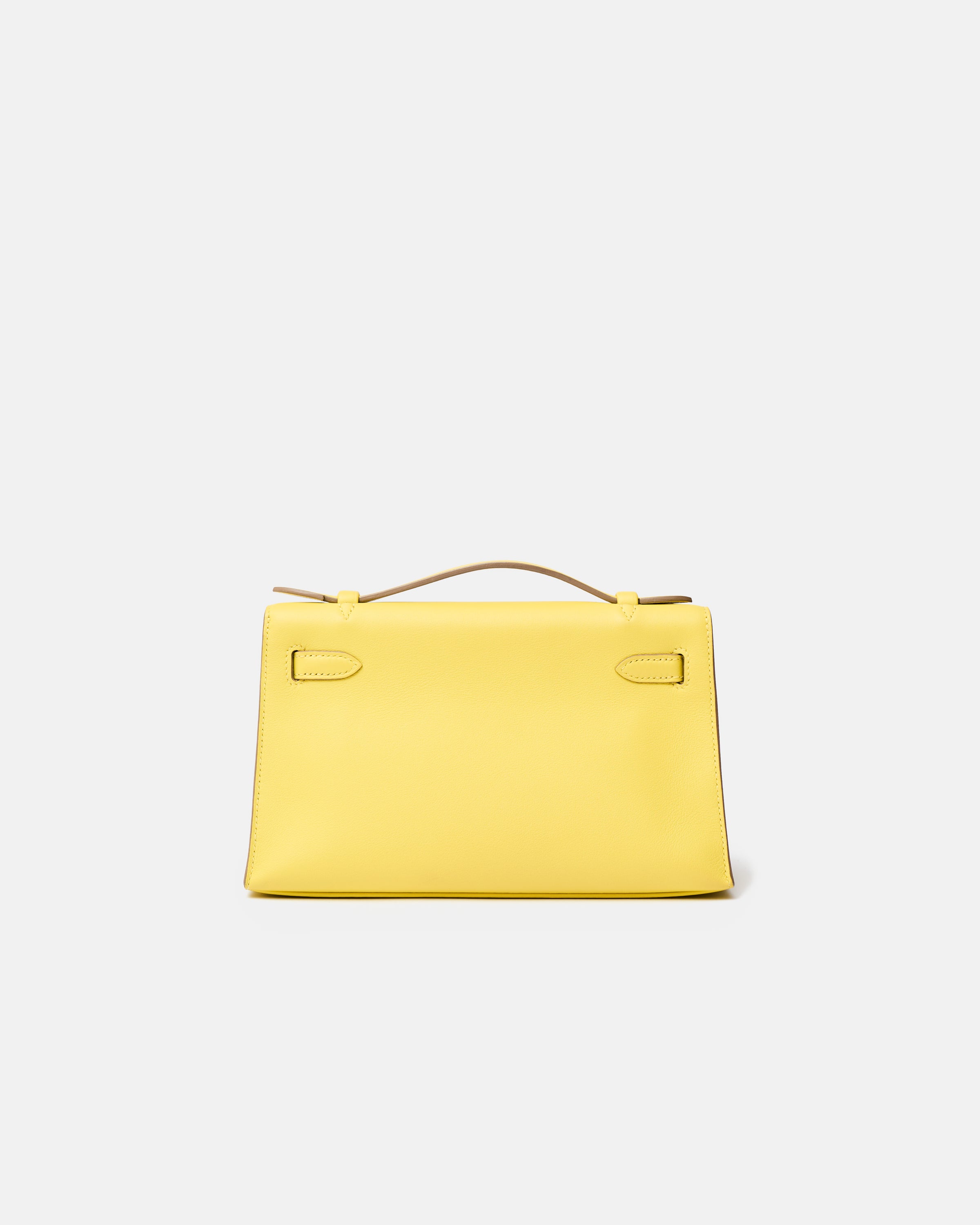 Hermès Kelly Pochette Lime Swift PHW