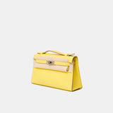 Hermès Kelly Pochette Lime Swift PHW