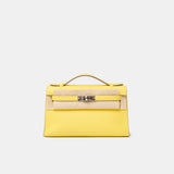 Hermès Kelly Pochette Lime Swift PHW