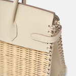 Hermès Birkin 25 Sellier Picnic Nata Swift PHW