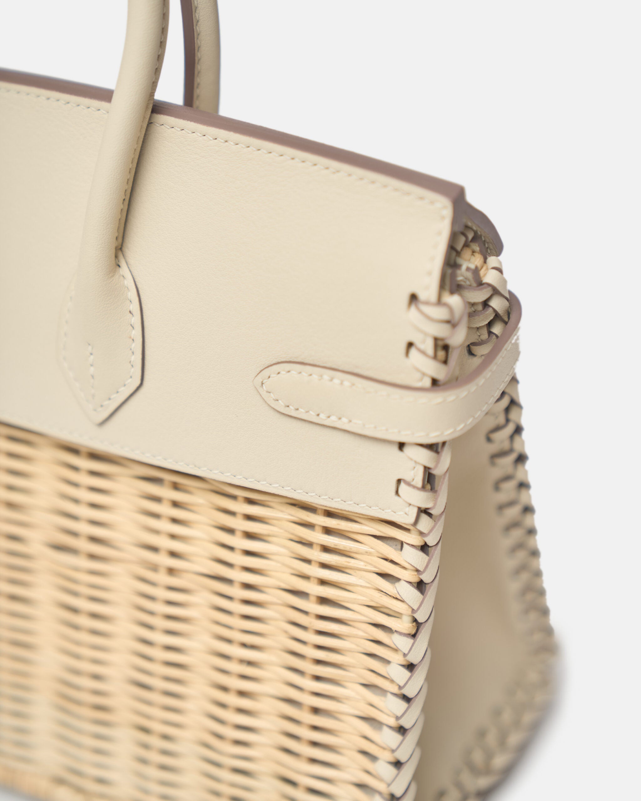 Hermès Birkin 25 Sellier Picnic Nata Swift PHW