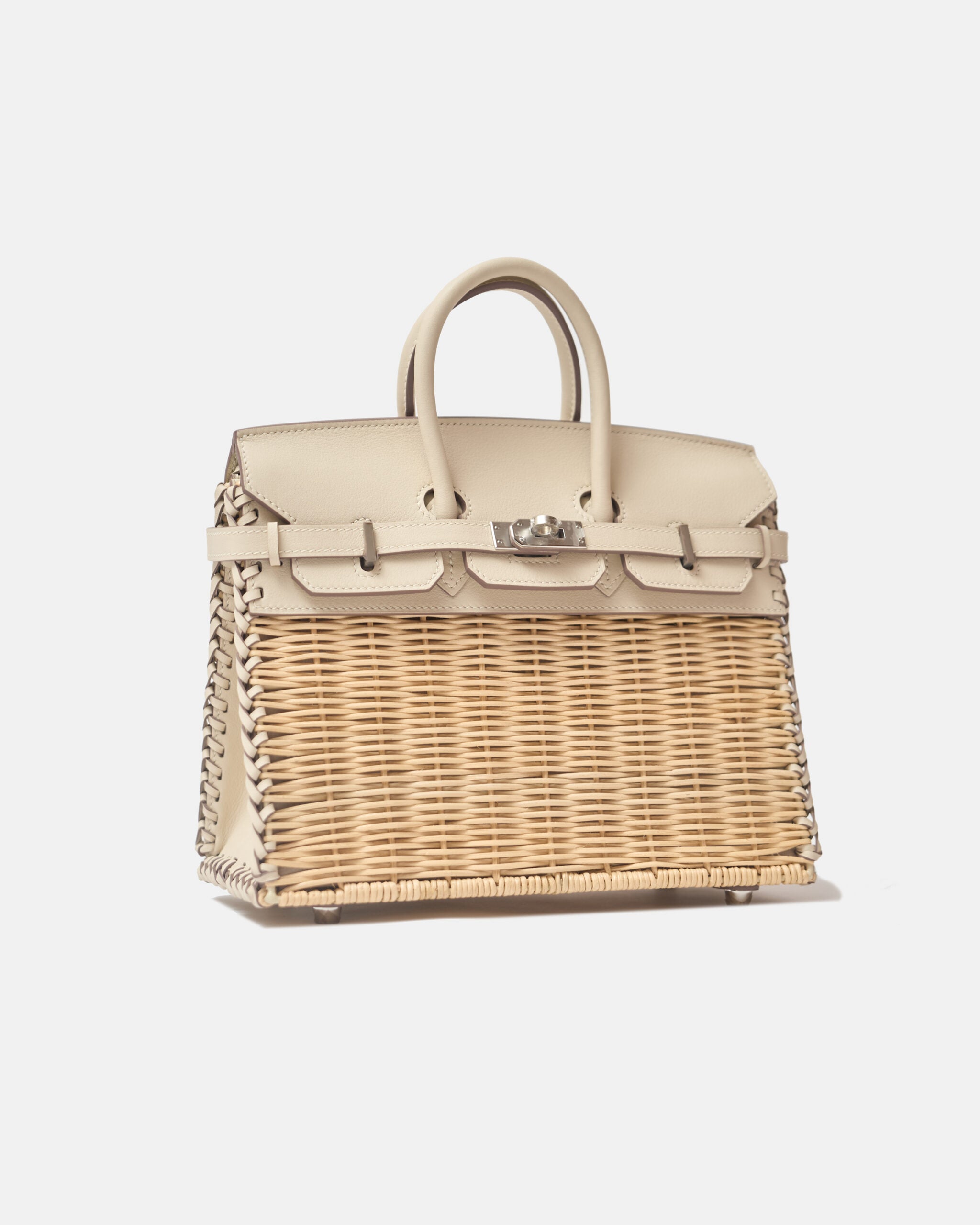 Hermès Birkin 25 Sellier Picnic Nata Swift PHW