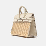 Hermès Birkin 25 Sellier Picnic Nata Swift PHW