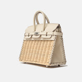 Hermès Birkin 25 Sellier Picnic Nata Swift PHW