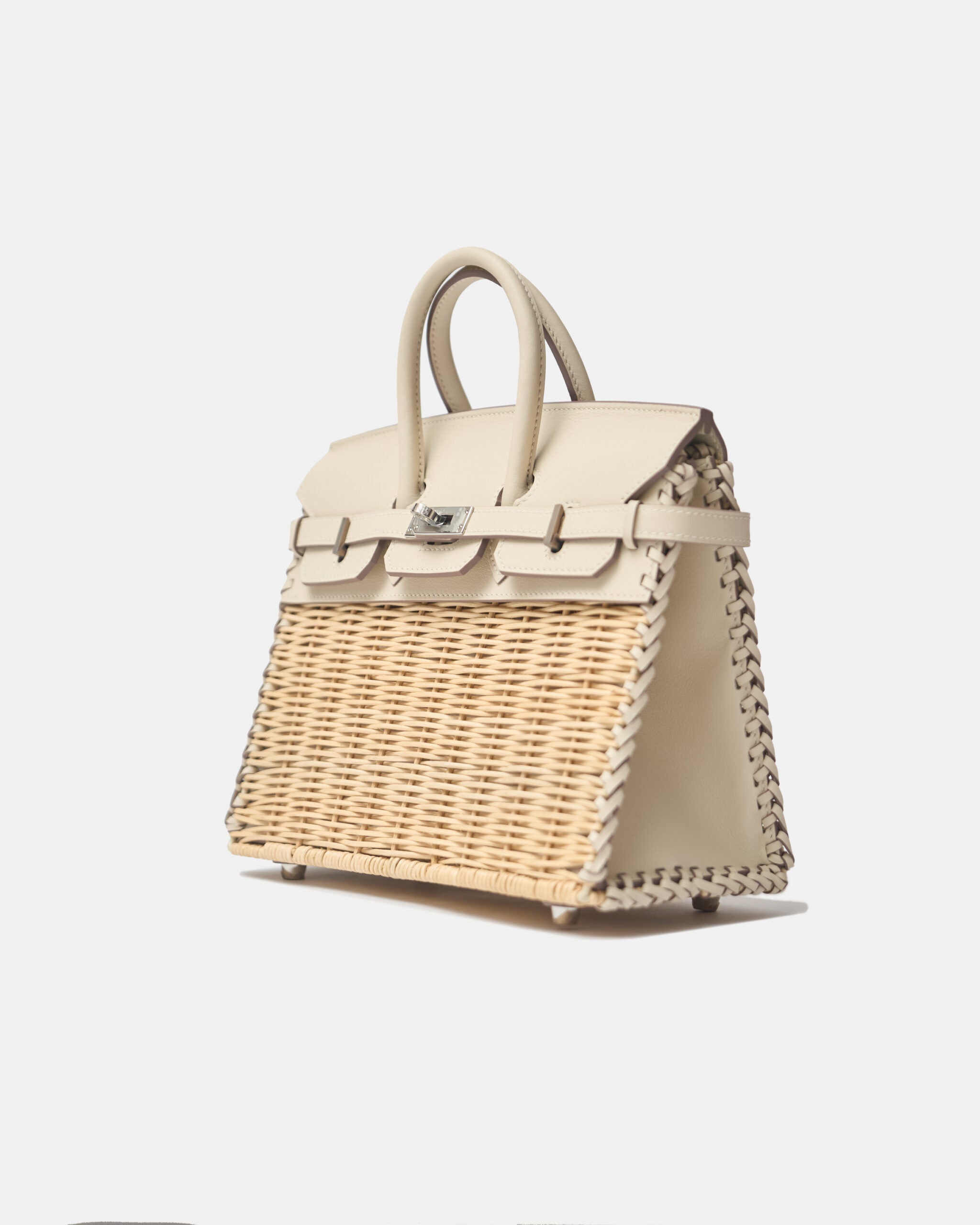 Hermès Birkin 25 Sellier Picnic Nata Swift PHW