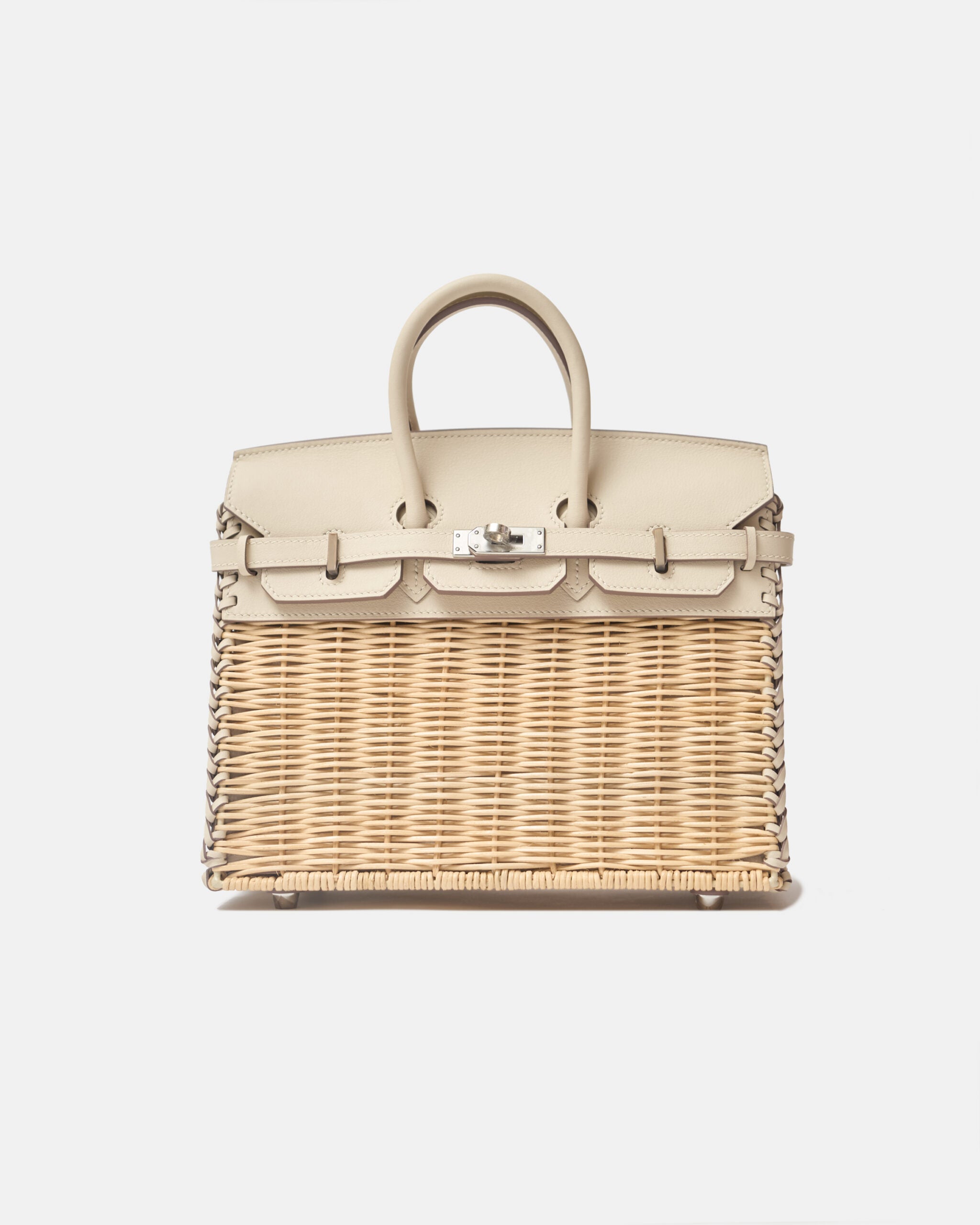 Hermès Birkin 25 Sellier Picnic Nata Swift PHW