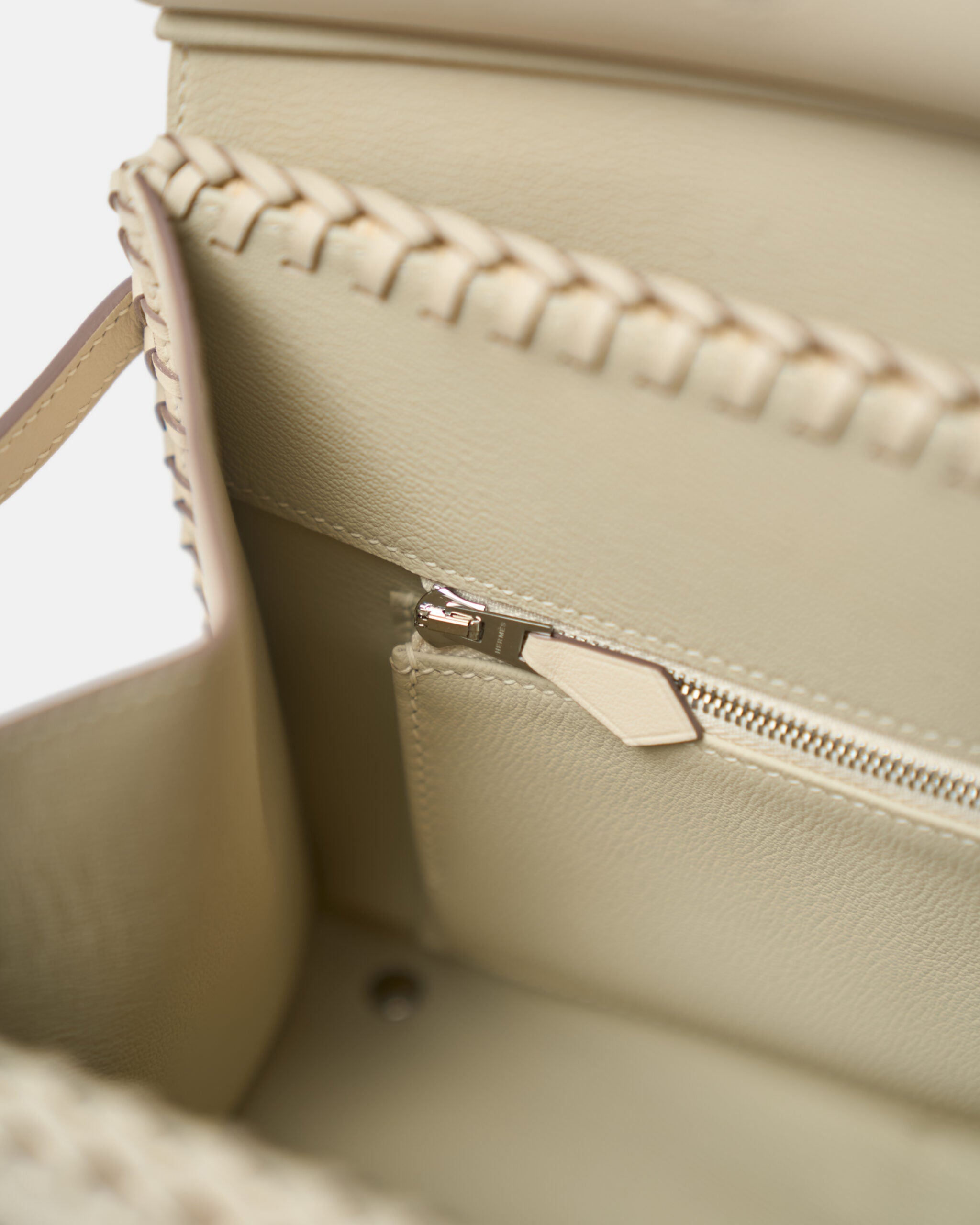 Hermès Birkin 25 Sellier Picnic Nata Swift PHW