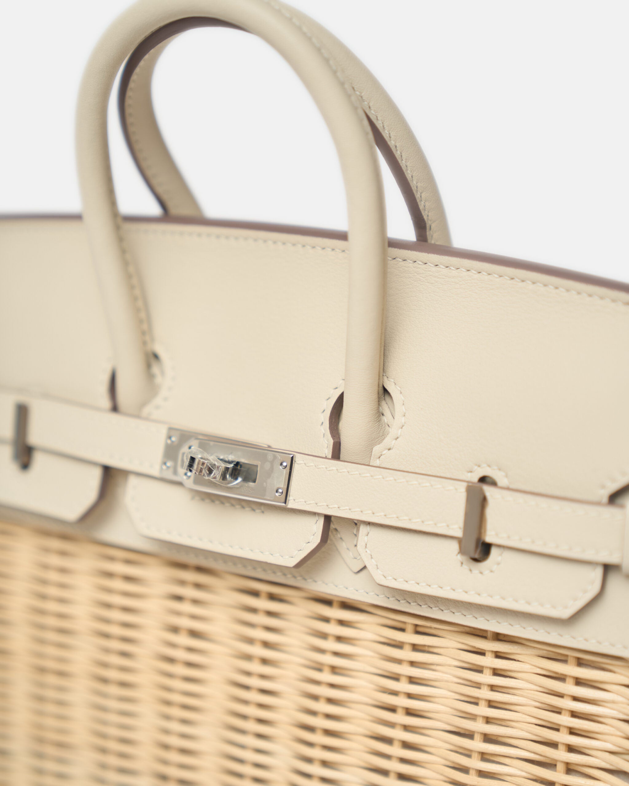 Hermès Birkin 25 Sellier Picnic Nata Swift PHW