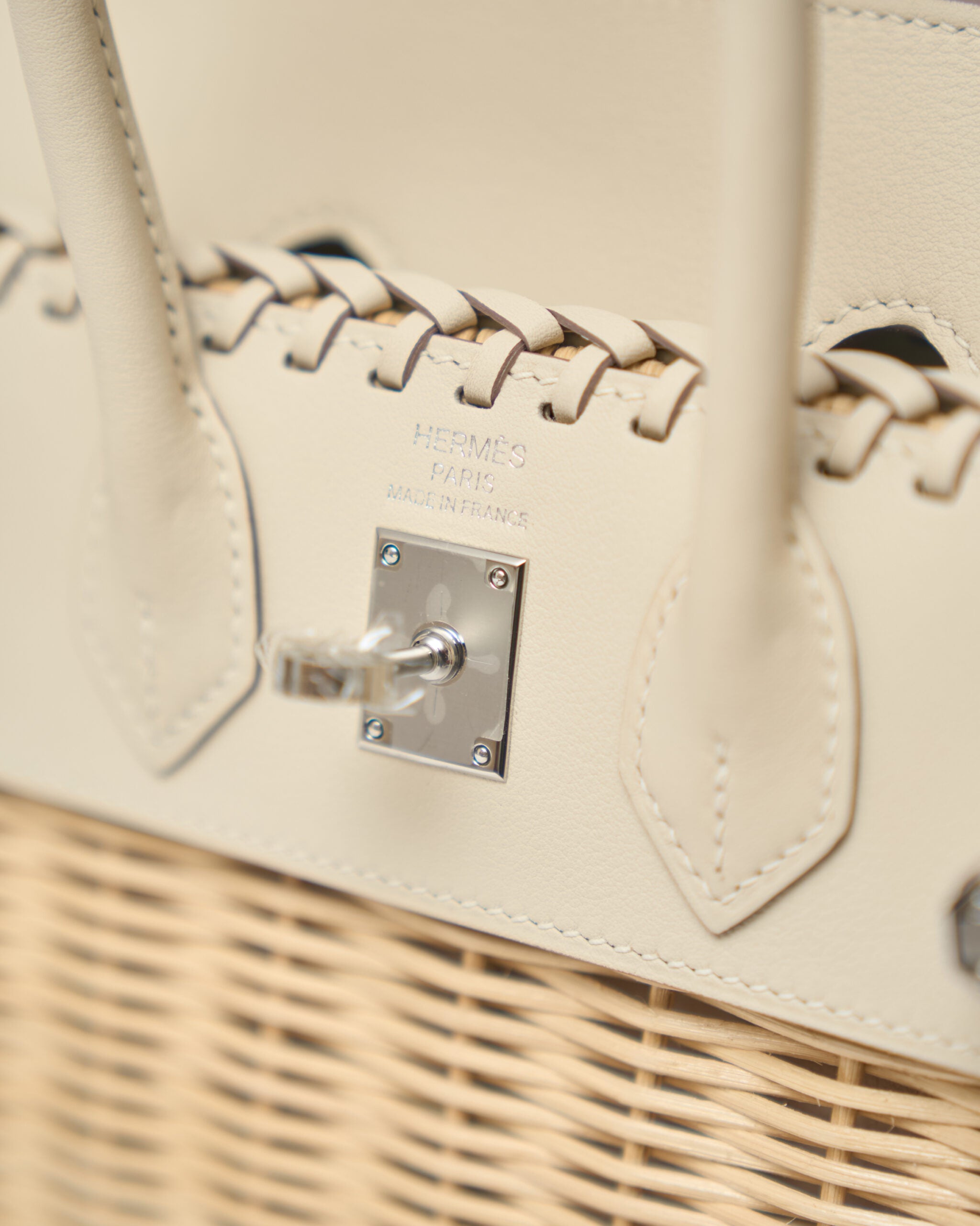 Hermès Birkin 25 Sellier Picnic Nata Swift PHW