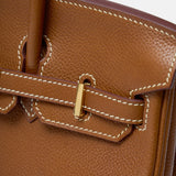 Hermès Birkin 25 Togo Gold Barenia GHW