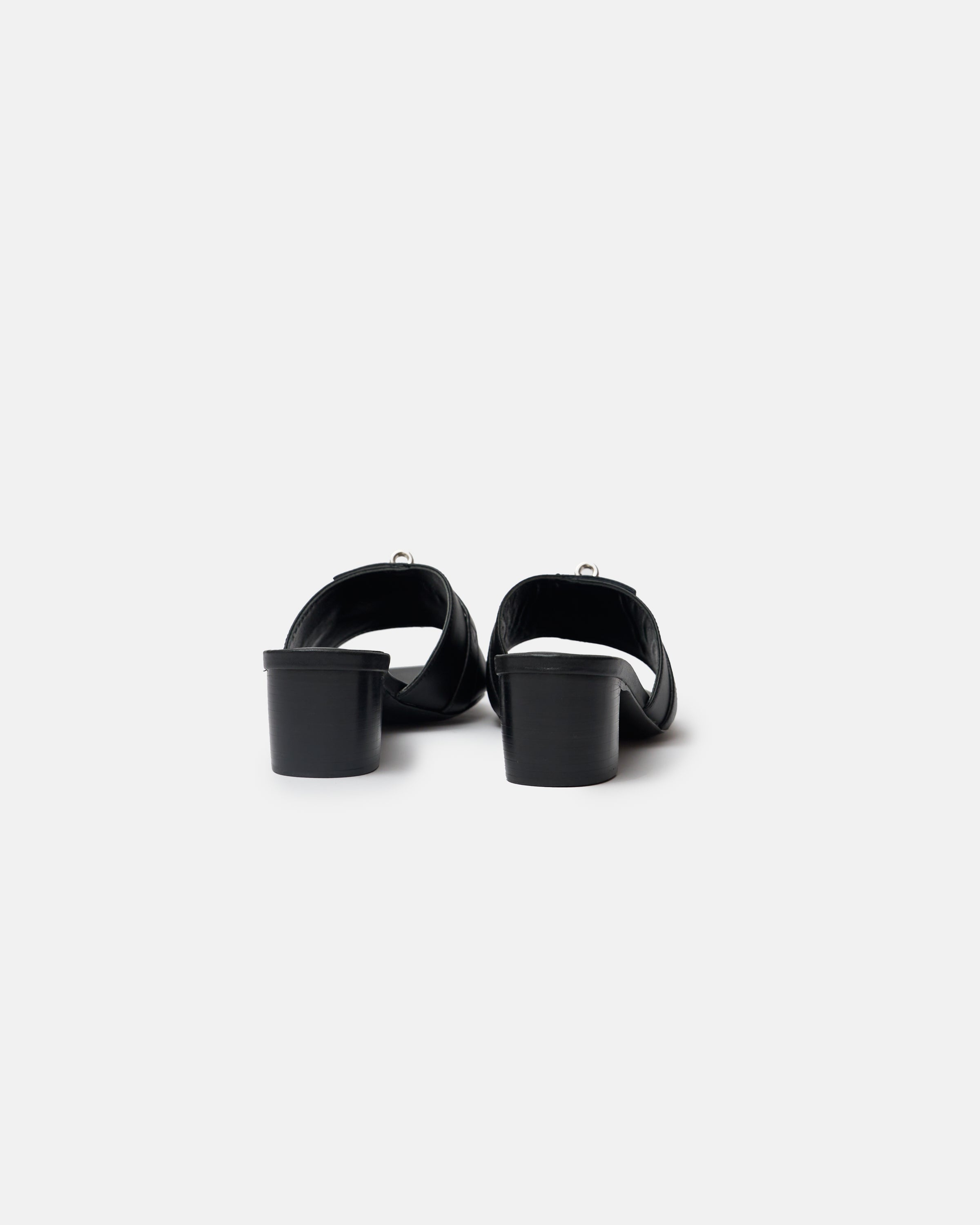 Hermès Candy Black PHW Sandals