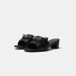 Hermès Candy Black PHW Sandals