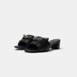 Hermès Candy Black PHW Sandals