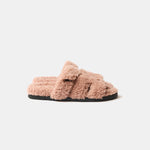 Hermès Chypre Bois De Santal Peau Lainee Sandals
