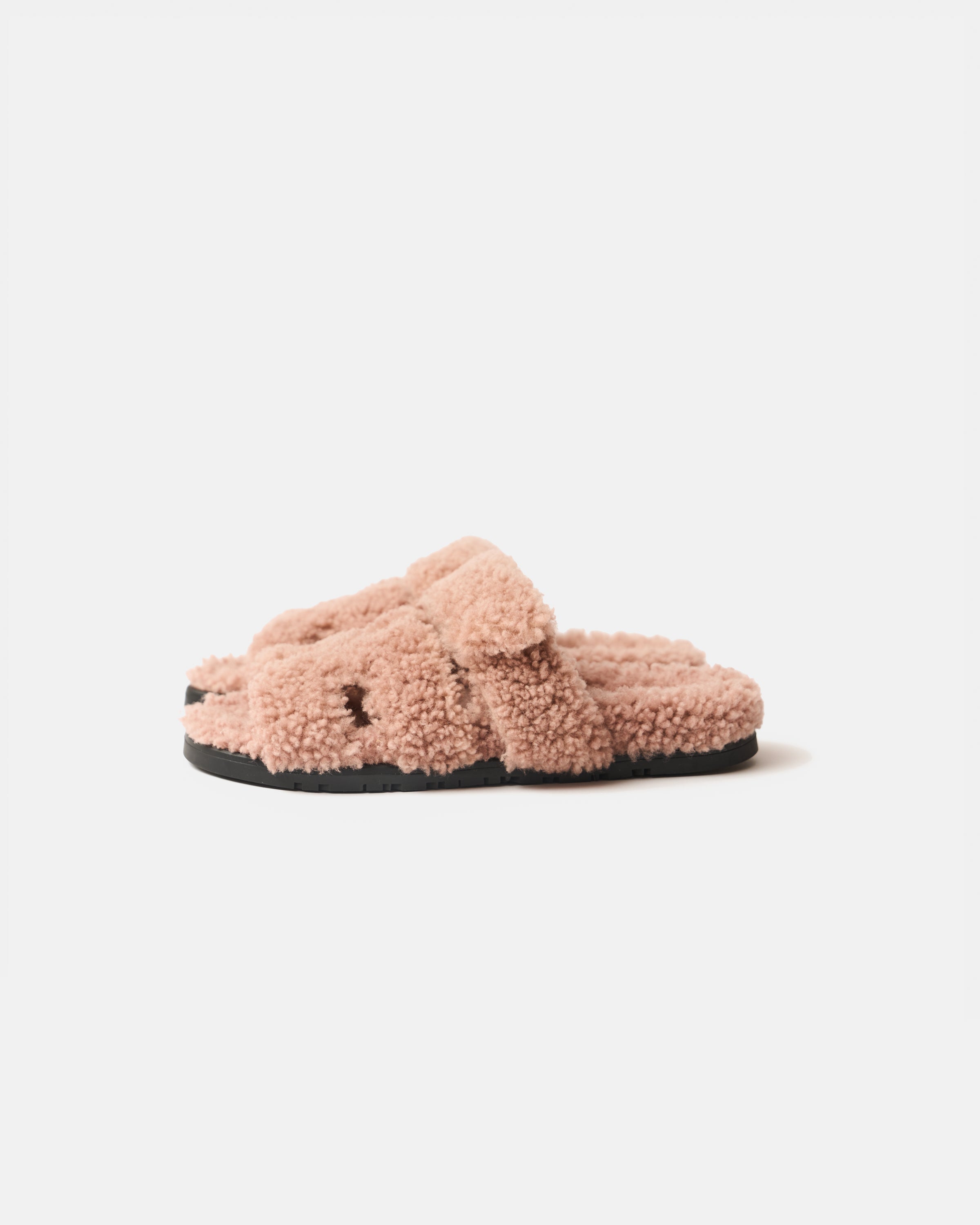 Hermès Chypre Bois De Santal Peau Lainee Sandals