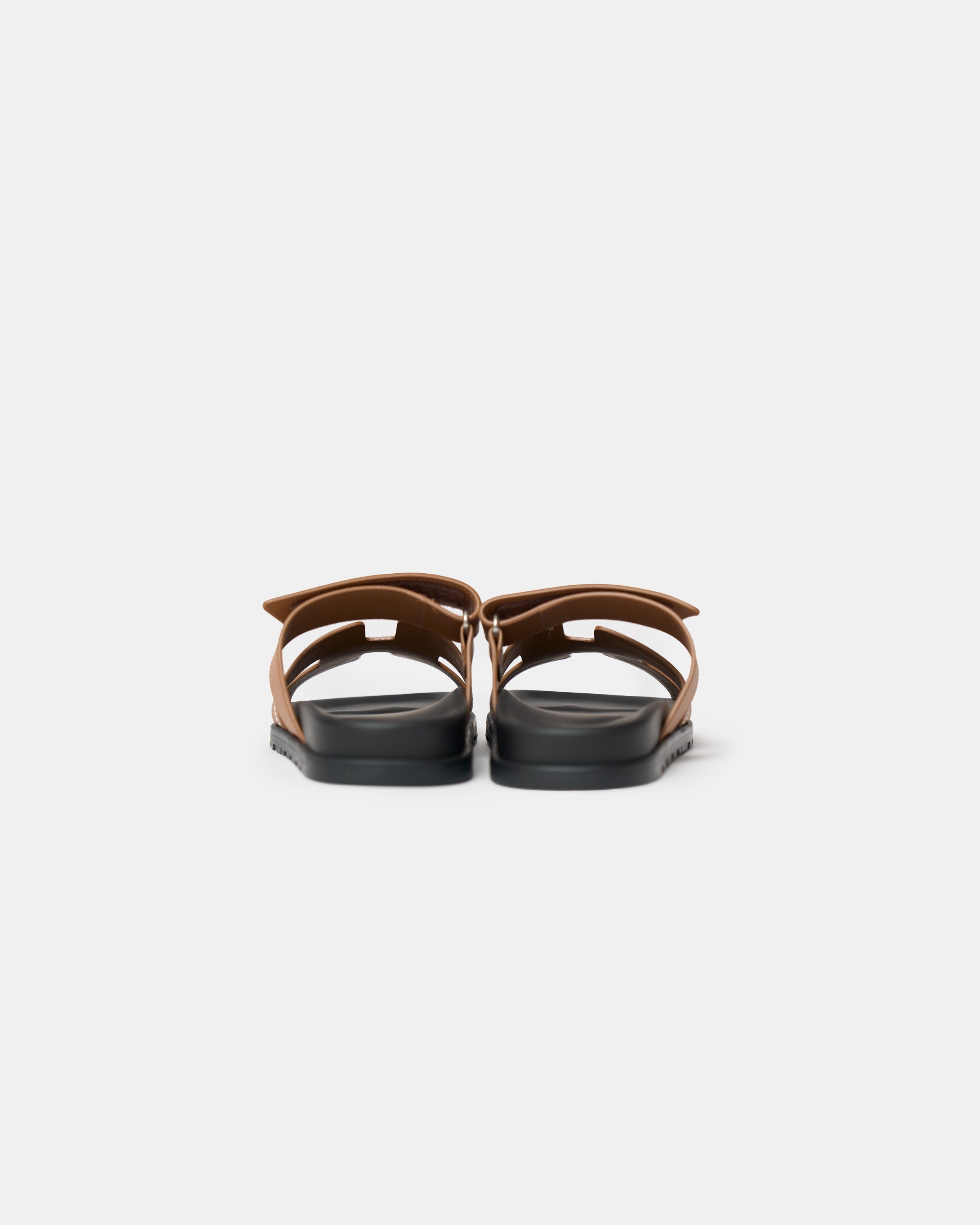 Hermès Chypre Naturel Embroidered Calfskin Sandals