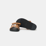 Hermès Chypre Naturel Embroidered Calfskin Sandals